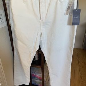 NYDJ brand. Size 14, winter white